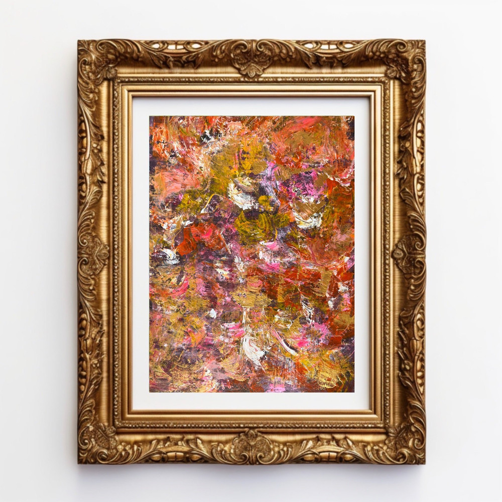 Painting Original Acrylic Art Matted 11×14 Modern Wall Decor Jimarieart