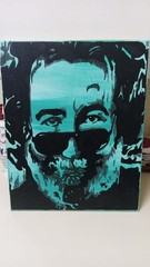 Original Jerry Garcia Grateful Dead Portrait Art Painting on Canvas 20 X 16
