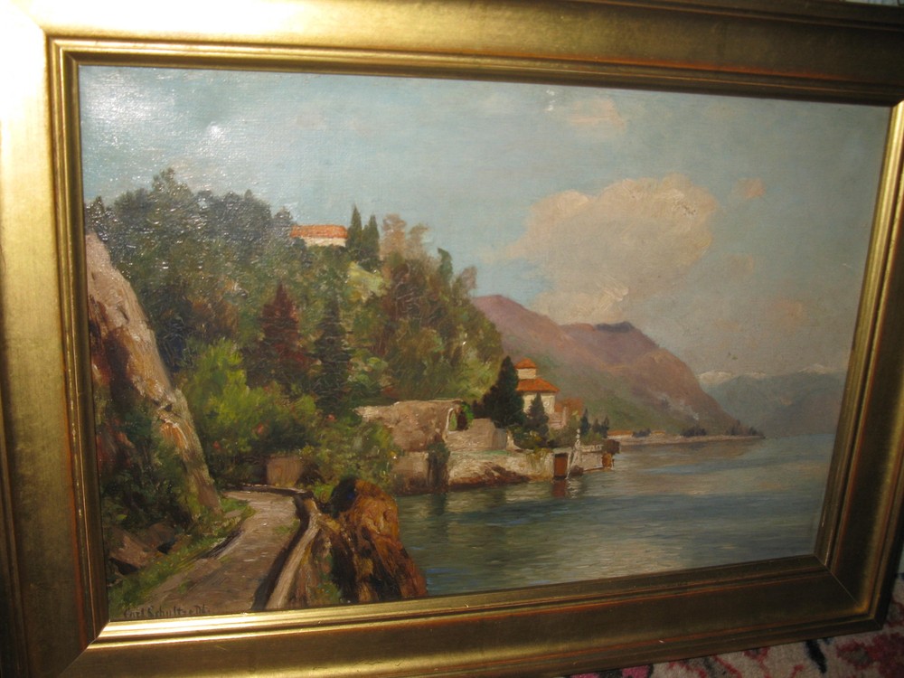 Schultz Carl, *1856 view over Lake Garda