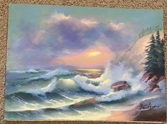 Buck Paulson Painting Signed Oil On Canvas Seascape Original