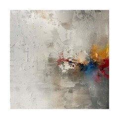 Gray Blue Hand-painted abstract oil Painting on canvas Home Wall Decor 31in