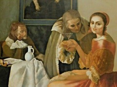 Re-imagined VERMEER , HAL B. RUNYON (1907-1993, S. F. / Hollywood); Signed, O/C