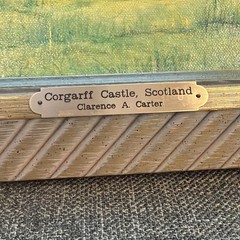 Original Clarence A Carter Oil Painting Corgarff Castle Scotland Framed