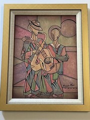 Ricardo Maya Original Painting Authentic Cuban Modernist Nicaragua Abstract 16″