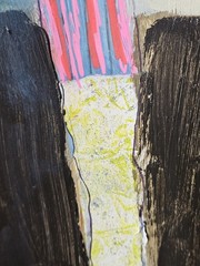 24×18 Original Painting OOAK Abstract Woman Figure Portrait Figurative Art