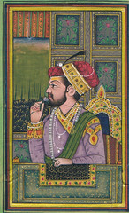 Miniature Portrait Of Mughal Emperor Shahjahan Mughal Art Painting 3.75X5″