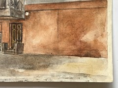 70s New York City NYC Street Scene Painting Nederlander Theatre Broadway W41st