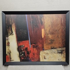 Patrizo Abstract Art Framed Painting Brushstrokes Fine Arts Signed 32X26