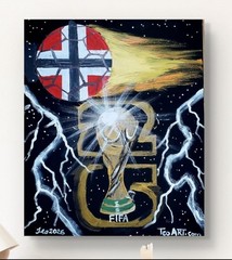 2026 FIFA WORLD CUP SOCCER ART TEAM NORWAY