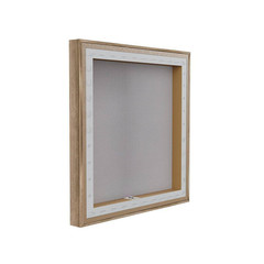 Contemporary Neutrals Abstract by Rachel Springer Brown Floater Frame Abstract G