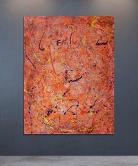 Jackson Pollock style￼ Profession￼al Painting 81” X 62”(6ft 9in)Abstract Modern