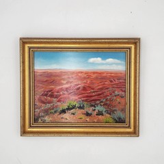 Bob Bickers Signed Original Oil Painting Southwest Painted Desert Arizona Framed