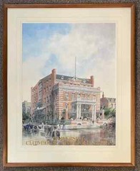 Francis Willford Fitzpatrick, Watercolor of University Club House, Minneapolis,