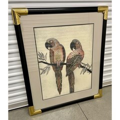 Earlene DeShon Hand Colored Etching Art ‚Sienna Tails‘ Original Museum-quality