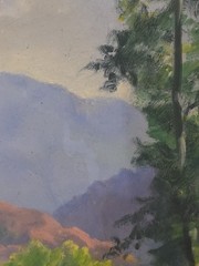 WINDBERG TECHNIQUE!! SIGNED D MILLER LANDSCAPE OIL ON WINDBERG ART PNL MUST SEE!