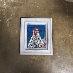 Original Acrylic Painting „My Eyes Are Up Here“ 8″ X 10″ By Timothy Designs