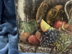 Antique ORIGINAL ART STILL LIFE, Gorgeous,No Frame/sign., Artists Board, fruit