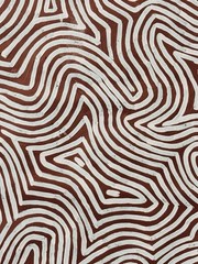 George “Hairbrush” Tjungurrayi 💕💕Aboriginal Art 96cm X 92cm COA Inc GHT01