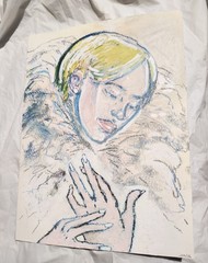 9 inch x 12 inch – Fashion/Figure Drawing – NO FRAME by A. Avila