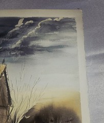 Original Water Color By Don Kergarise Barn Fulton Co Indiana Painting On Paper