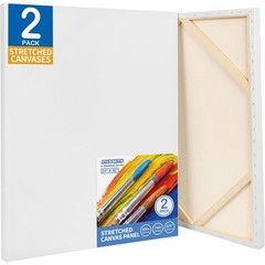 Elegant 2-Pack 24×36 Inch Primed Cotton Stretched Canvas for Every Artist