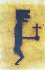 ABSTRACT COMPOSITION. MIXED TECHNIQUE ON PAPER. FELIX BALDASANO. XXTH CENTURY.