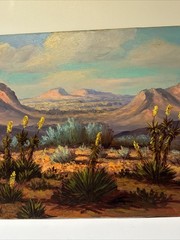 Chilton Landscape Painting Desert American Impressionist Impressionism Vintage