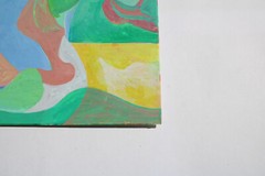 Original Acrylic Abstract Cubist Modern Painting by Noreen Larinde 13″ x 9″