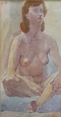 Lucian Freud, Born Berlin 1922-Died London 2011, “A Girl,” 12×7 1/2”