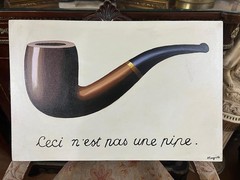 Rene Magritte – Amazing Oil Painting – Signed – Stamped – A1