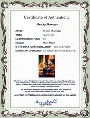 Shortridge QUIET TIME 27″/44″ Impressionism Plush Interiors Signed Silkscreen AP