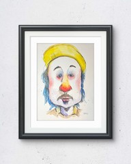 Faris -Field Notes 2 #4 – 9×12 : Neo Expressionism Original Artwork on paper