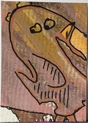 ACEO art card Original 2.5” X 3.5” One Of A Kind Mixed Media Signed By Artist!