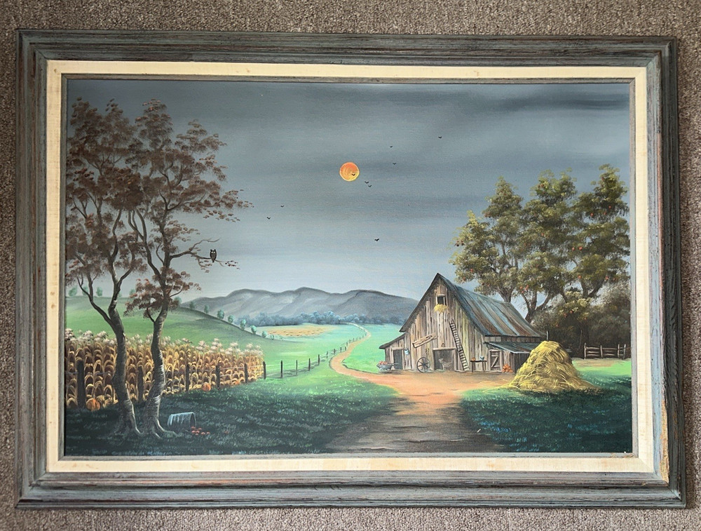 Sevier County’s Iva Prince “Harvest Moon, Framed Landscape