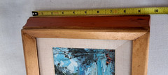 Original Winter Landscape Oil Painting, Signed, In the STYLE of Merlin Enabnit