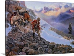 Canvas Wrap Giclee Art Whose Meat Charles Russell 16×20