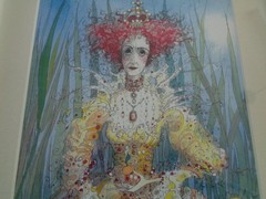 Whimsical Fairytale Painting of the Queen in all her glory – Ink and Watercolor