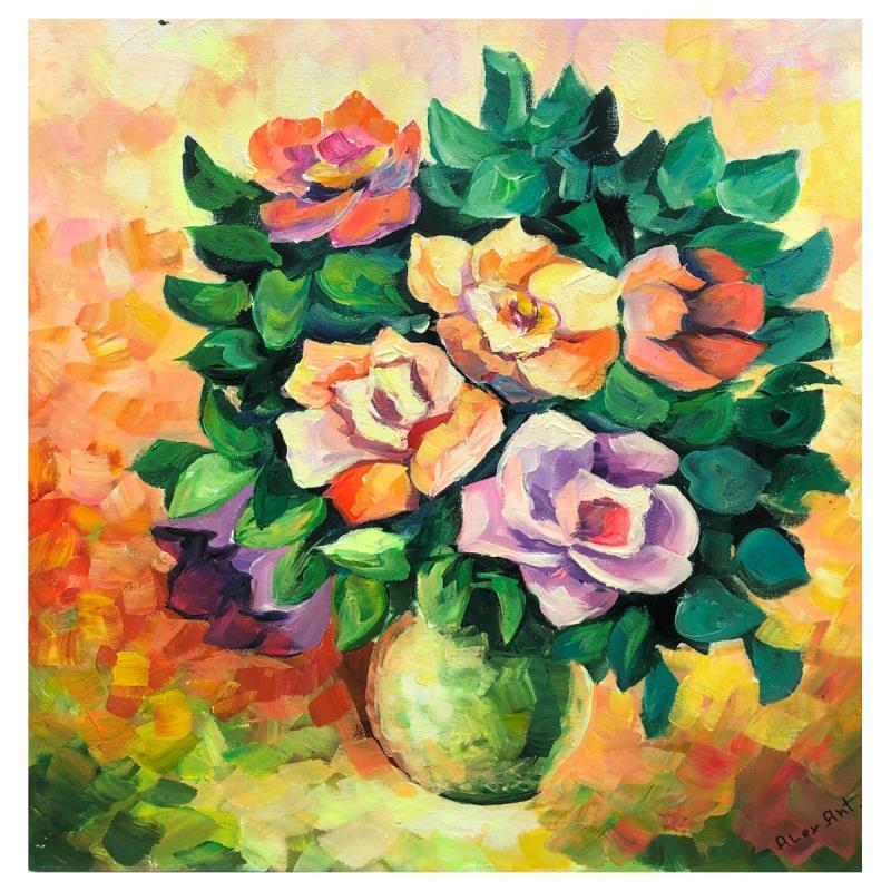 Alexander Antanenka „Valley Of Roses“ Hand Signed Original Painting Canvas COA