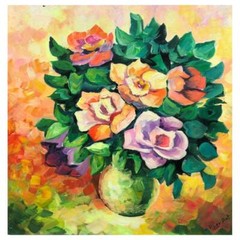 Alexander Antanenka „Valley Of Roses“ Hand Signed Original Painting Canvas COA