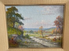 Cuban-American Artist Felix Ramos Original Oil on Canvas Landscape Painting