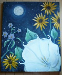 JAMES GASOWSKI, MASTERWORK Santa Fe NM San Francisco CA 90s WHIMSICAL MODERN OIL