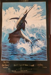 Guy Harvey Signed “Sailfish Bridge” Lithograph Ltd Editon #356/500 Personalized