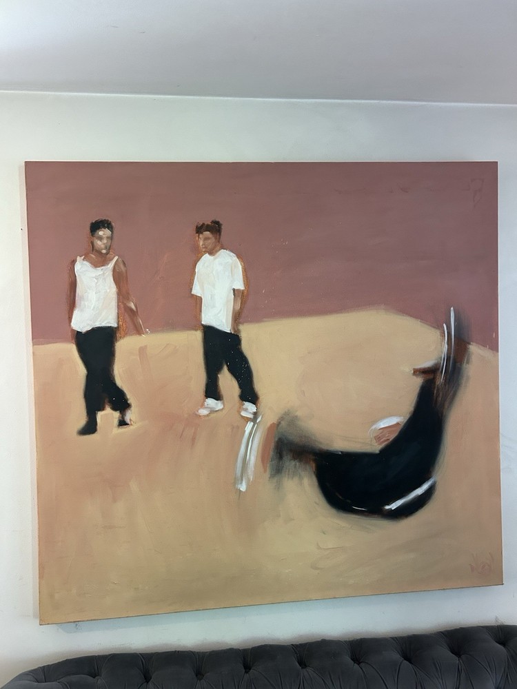 Breakdancing Painting By Seattle 1990s/2000s Street Artist Nhon Nguyen Original