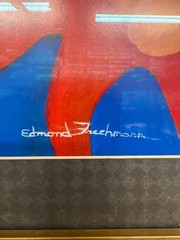 HTF Signed EDMUND FRECHMANN Sun Face Painting CELESTIAL CLEARWATER FLORIDA