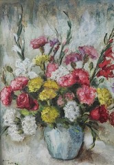 Vintage Original Still Life of Flowers