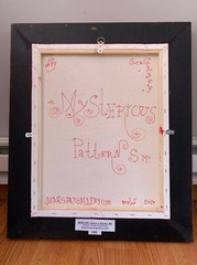 Original Textured Abstract Painting on Canvas , Signed Serg Graff, COA, framed