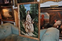 Lovely Large Flower Girl Oil painting Museum Quality