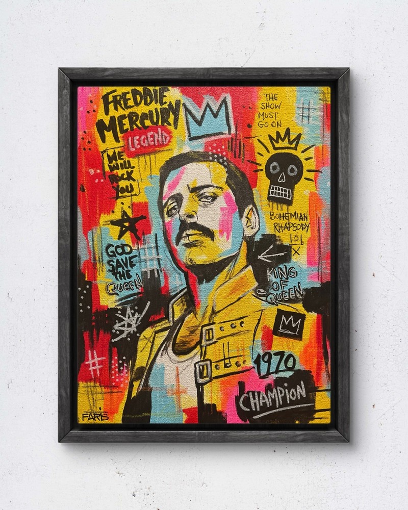 Faris Art-Queen-11×14 Neo Expressionism Original Artwork on Canvas