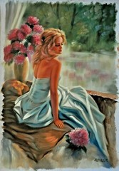 „Princess“ – Handmade Oil Painting on Canvas, 62cmX92cm