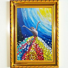 Ballerina Painting Original Art Dancer Wall Art Ballet Gift Dancer Wall ArtOrig